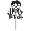 Topper ozdoby na tort Harry Potter napis Happy Birthday dekoracje urodzinowe
